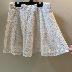 Aeropostale - Designed in NYC White Lace Skater Skirt